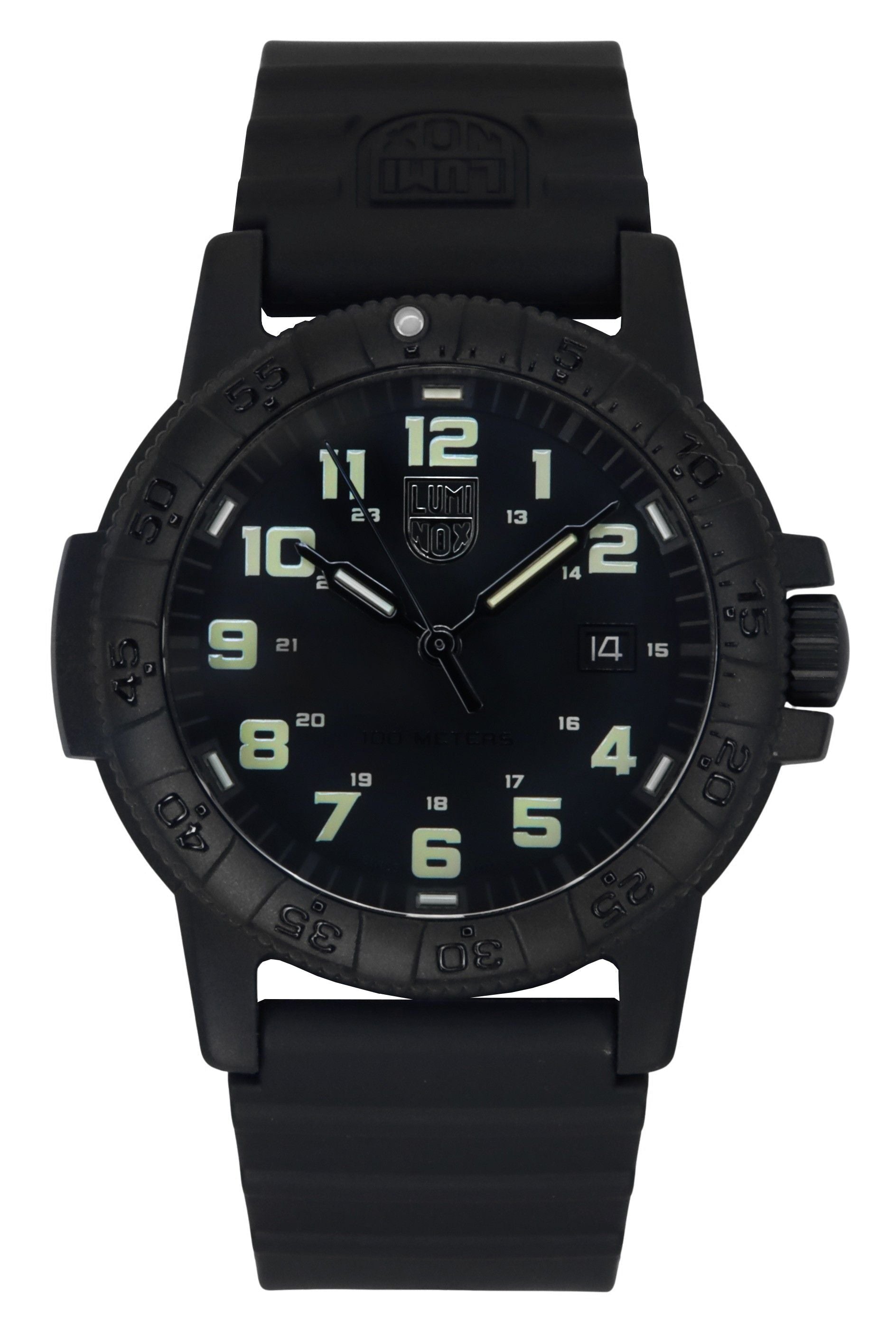 Luminox Leatherback Sea Turtle Giant PU Strap Black Dial Quartz XS.0330 100M Men's Watch - Prestige Stones