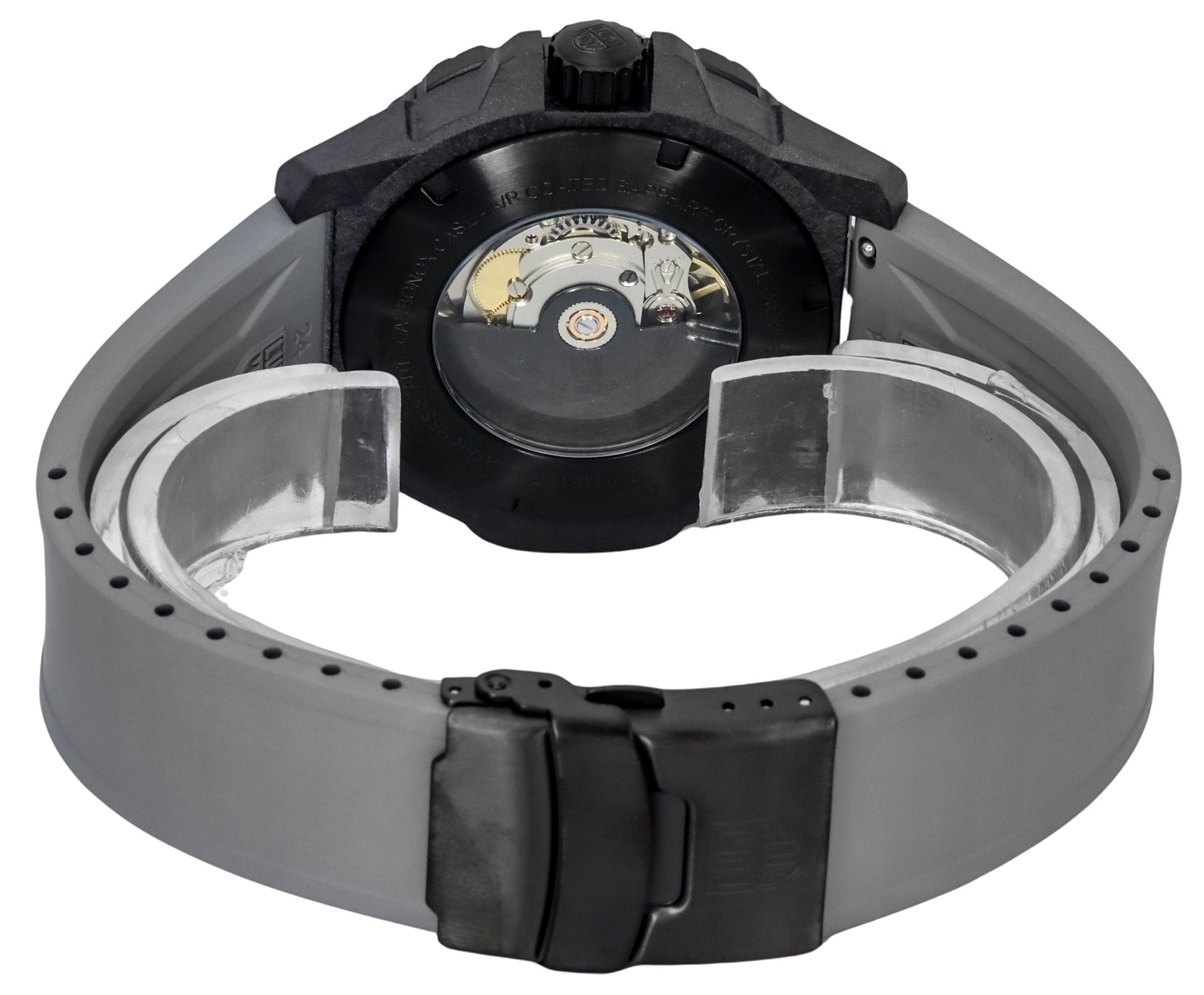Luminox Master Carbon SEAL Grey Rubber Strap Black Dial Swiss Automatic Diver's XS.3862 200M Men's Watch - Prestige Stones