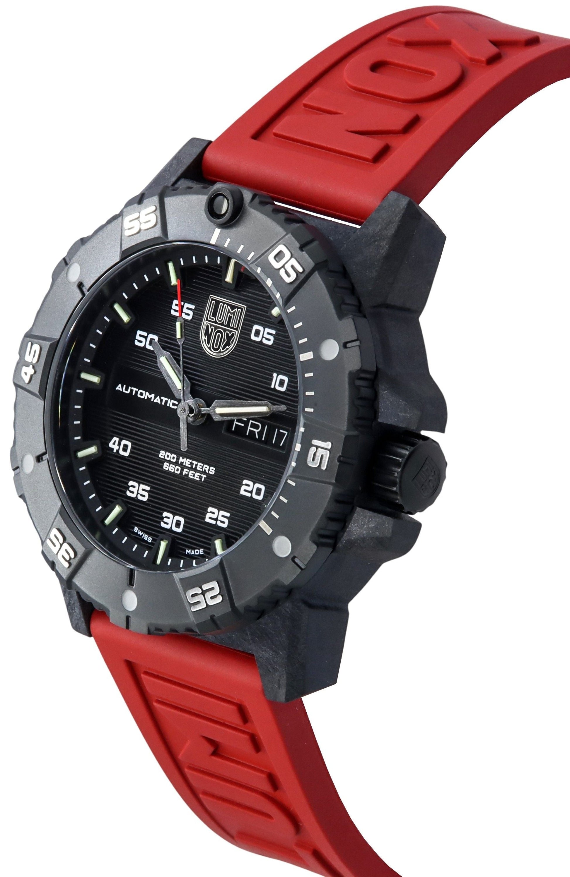 Luminox Master Carbon Seal Rubber Strap Black Dial Swiss Automatic Diver's XS.3875 200M Men's Watch - Prestige Stones