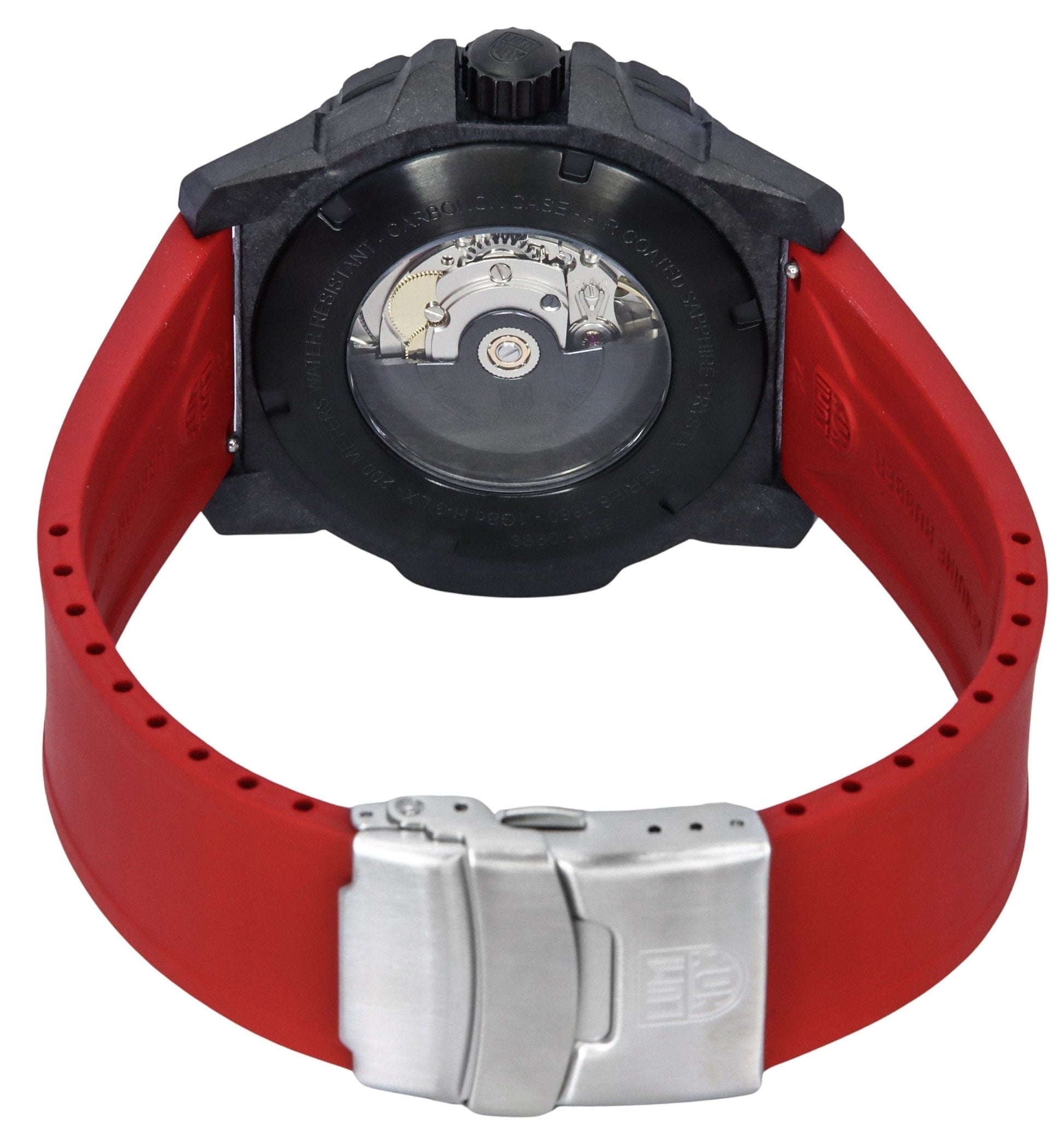 Luminox Master Carbon Seal Rubber Strap Black Dial Swiss Automatic Diver's XS.3875 200M Men's Watch - Prestige Stones