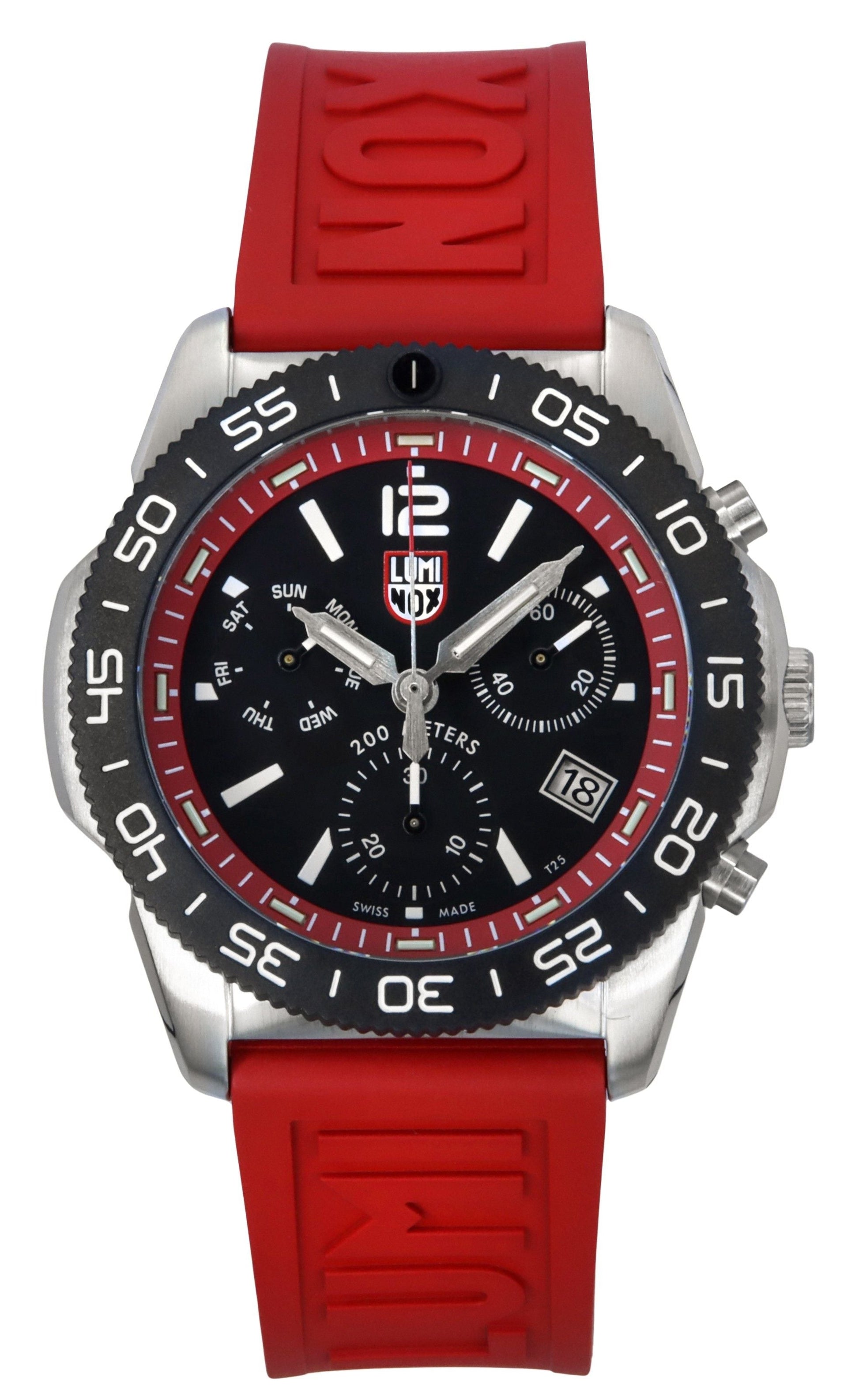 Luminox Pacific Diver Chronograph Rubber Strap Black Dial Quartz XS.3155 200M Men's Watch - Prestige Stones
