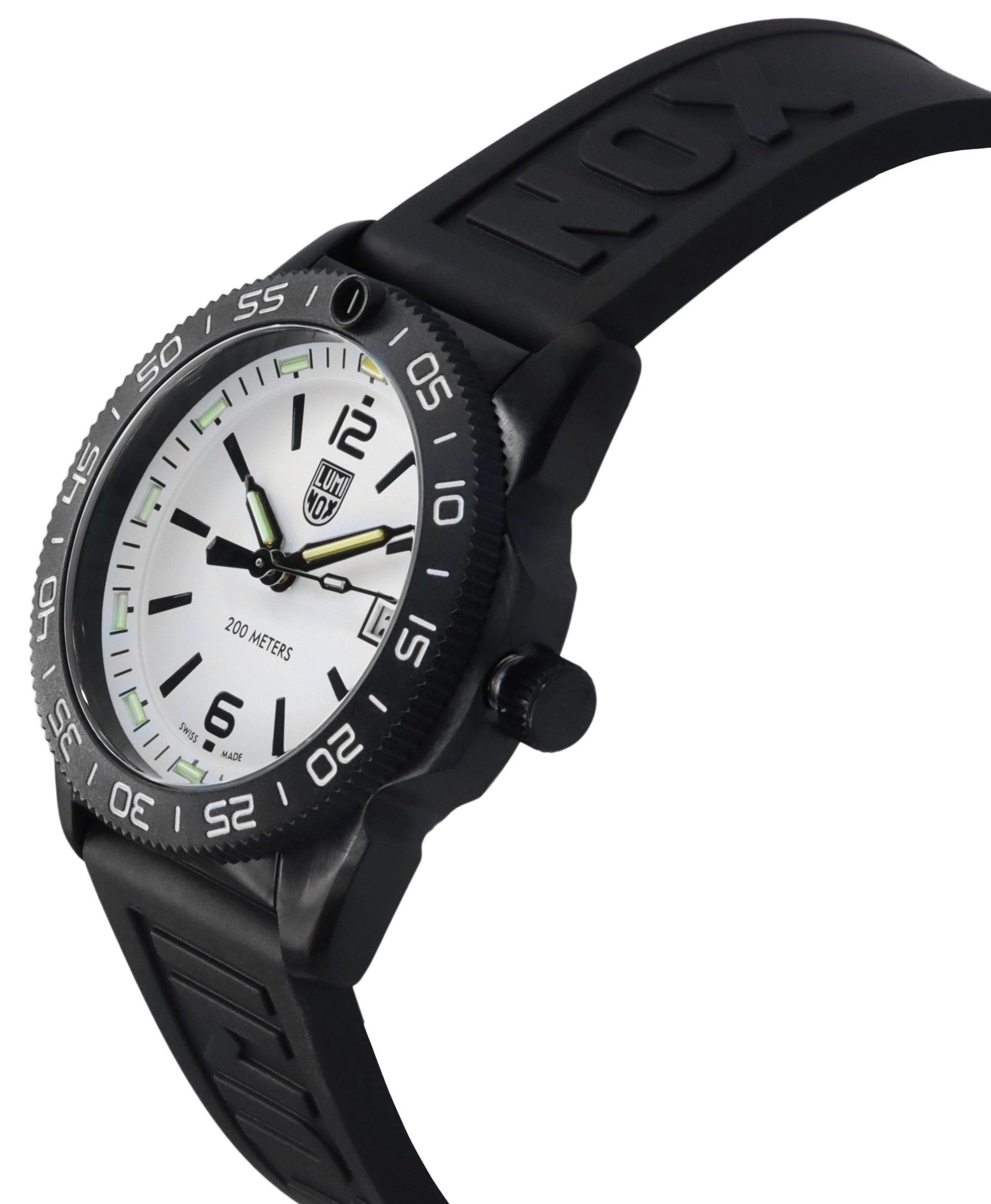 Luminox Pacific Diver Ripple Rubber Strap White Dial Quartz XS.3127M 200M Men's Watch - Prestige Stones