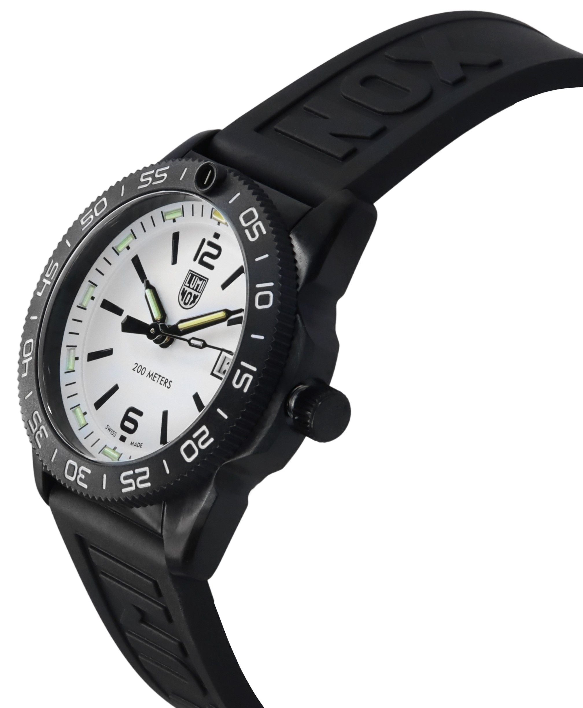 Luminox Pacific Diver Ripple Rubber Strap White Dial Quartz XS.3127M 200M Men's Watch - Prestige Stones