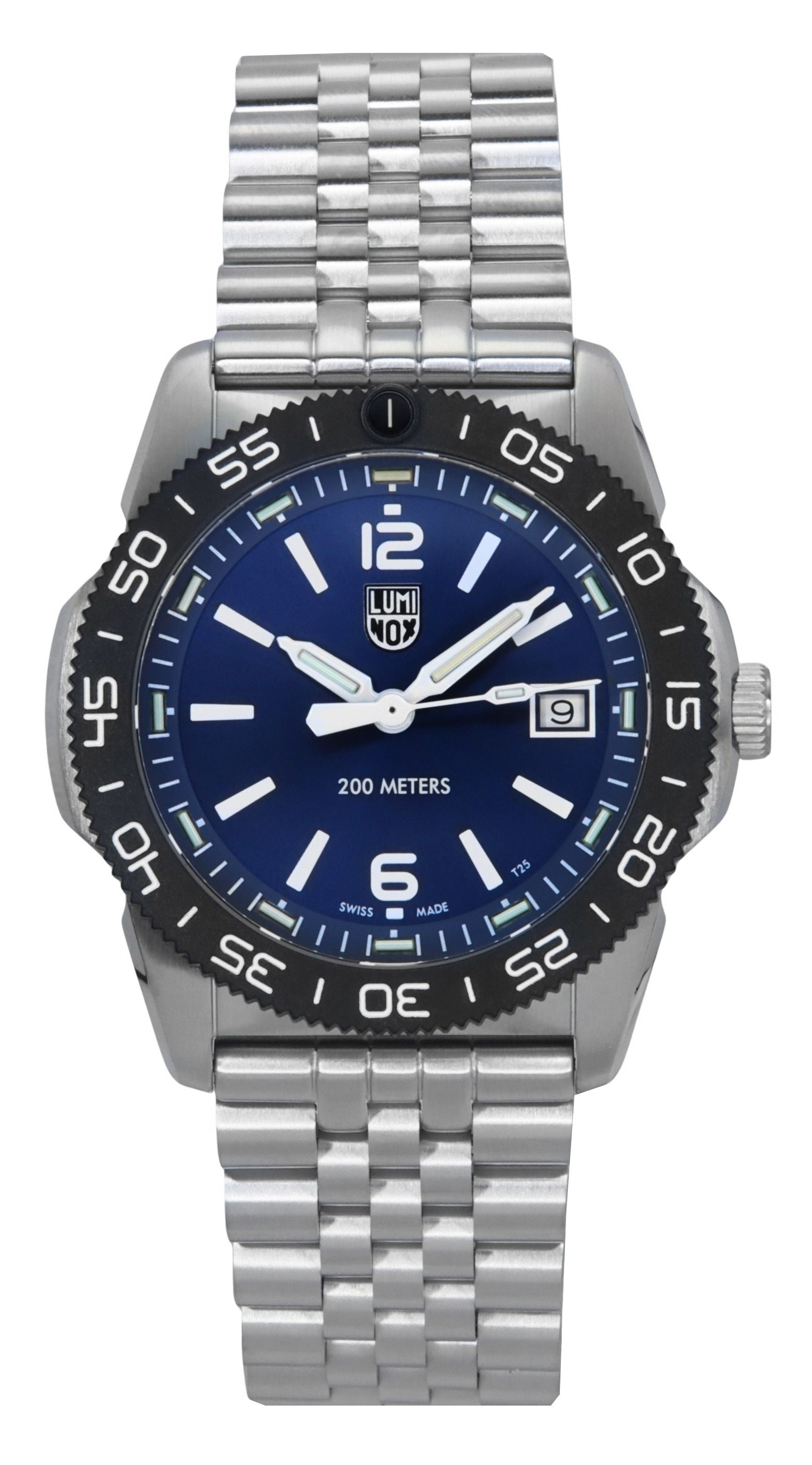 Luminox Pacific Diver Ripple Stainless Steel Blue Dial Quartz XS.3123M.SET.1 200M Men's Watch With Extra Strap - Prestige Stones