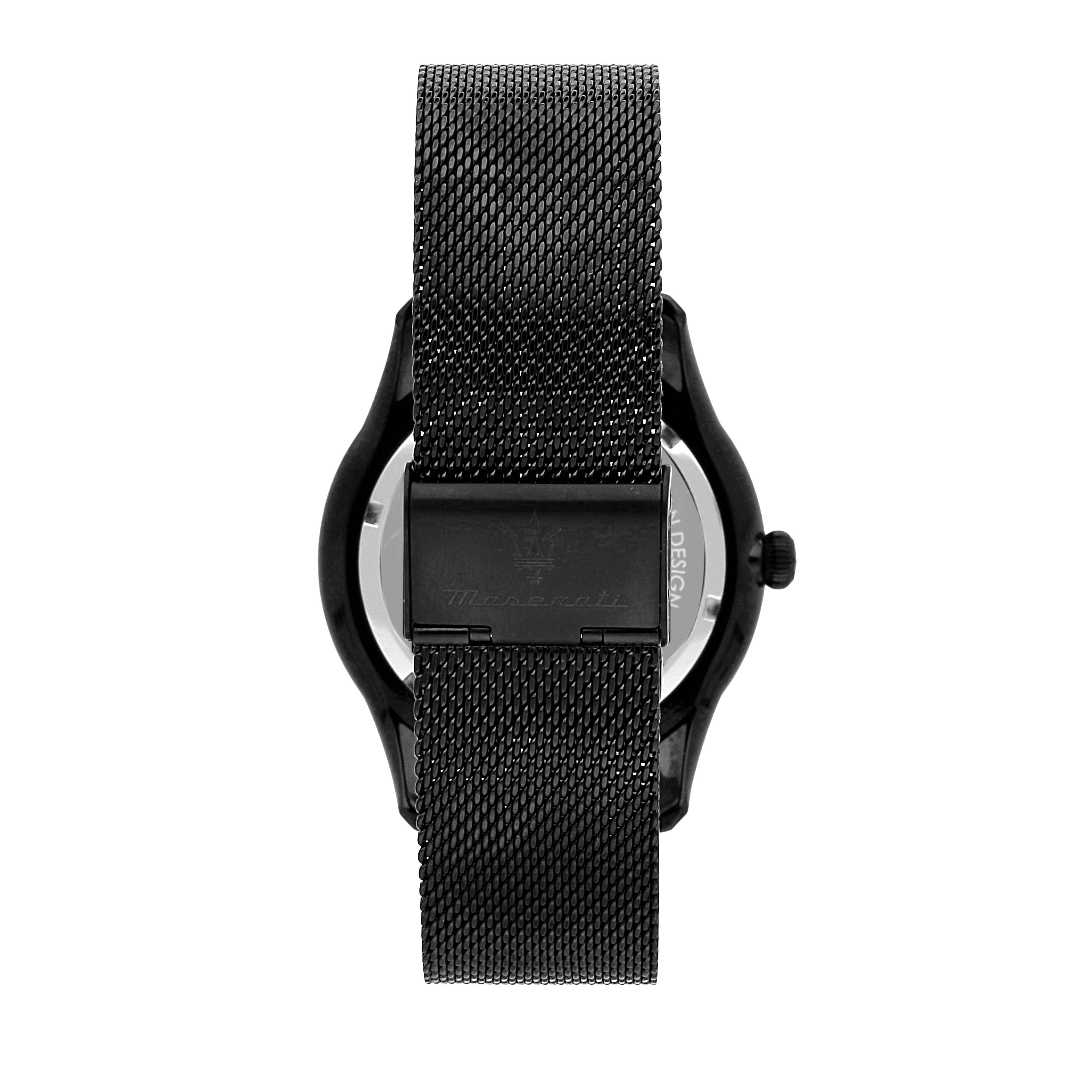 Maserati Tradizione Black Sunray Dial Quartz R8853146001 100M Men's Watch - Prestige Stones