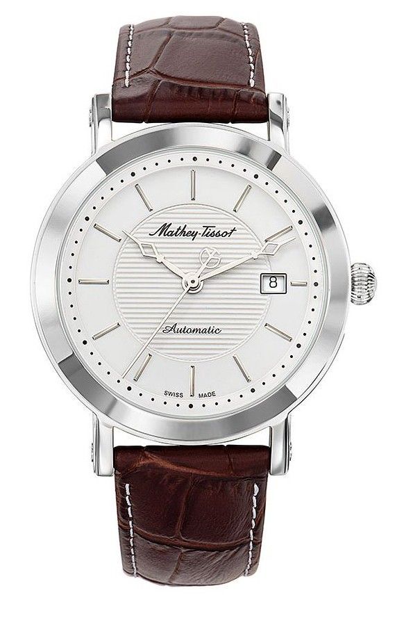 Mathey - Tissot City Leather Strap White Dial Automatic HB611251ATAI Men's Watch - Prestige Stones