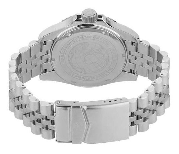 Mathey - Tissot Vintage GMT Stainless Steel Black Dial Quartz H903AR 100M Men's Watch - Prestige Stones