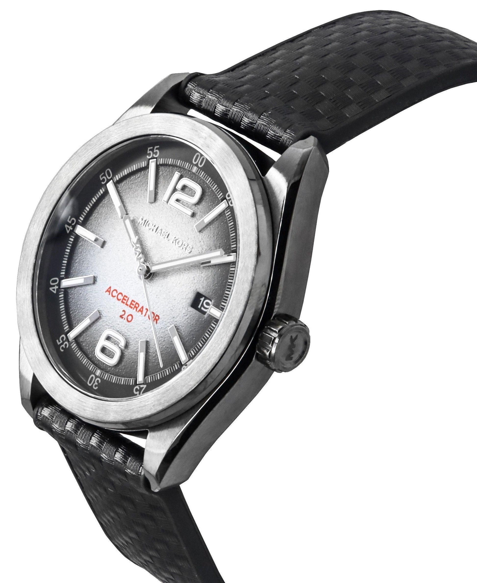 Michael Kors Accelerator 2.0 Silicone Strap Grey Dial Quartz MK9175 Men's Watch - Prestige Stones