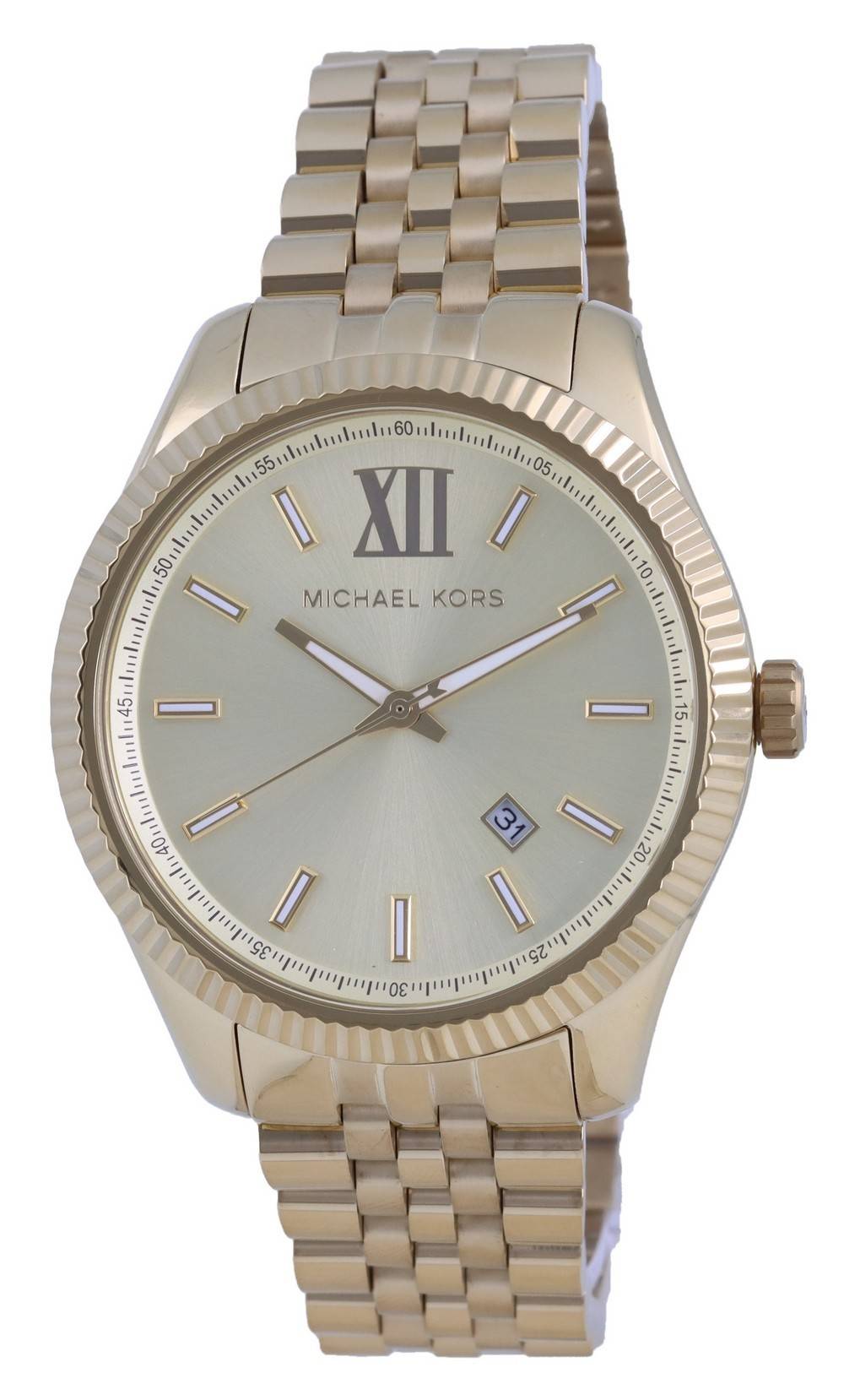 Michael Kors Lexington Gold Dial Quartz MK8857 Men's Watch - Prestige Stones