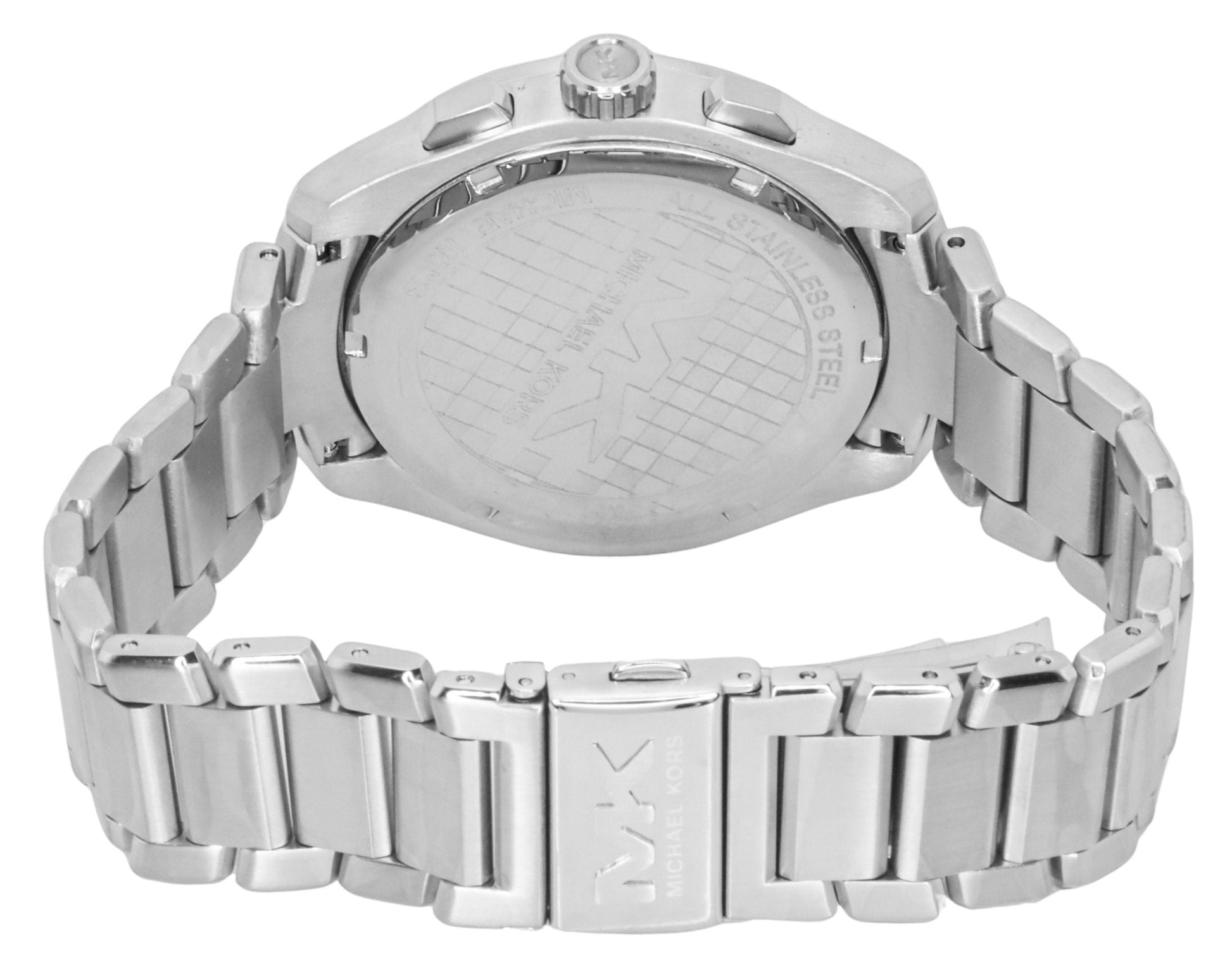 Michael Kors Oversized Accelerator 2.0 Chronograph Stainless Steel Black Dial Quartz MK9176 Men's Watch - Prestige Stones