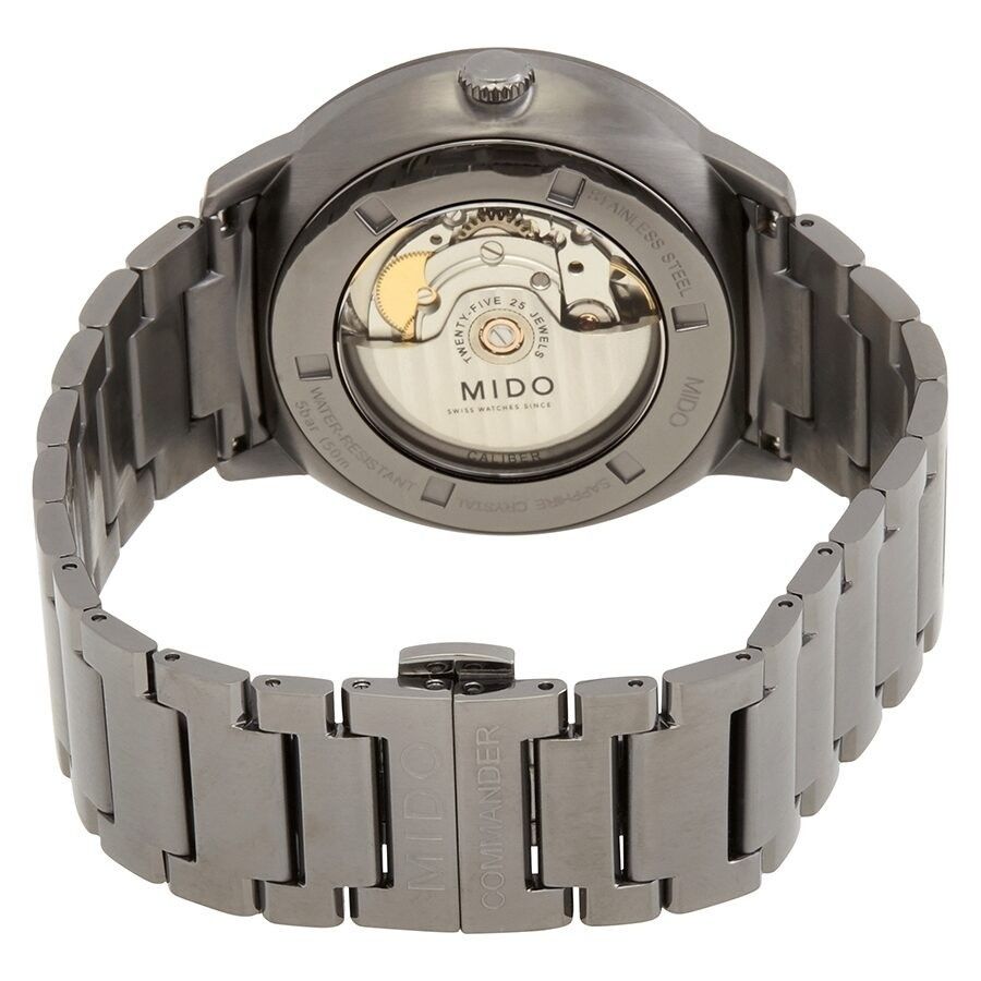 Mido Commander Big Date Stainless Steel Anthracite Dial Automatic M021.626.33.061.00 Men's Watch - Prestige Stones