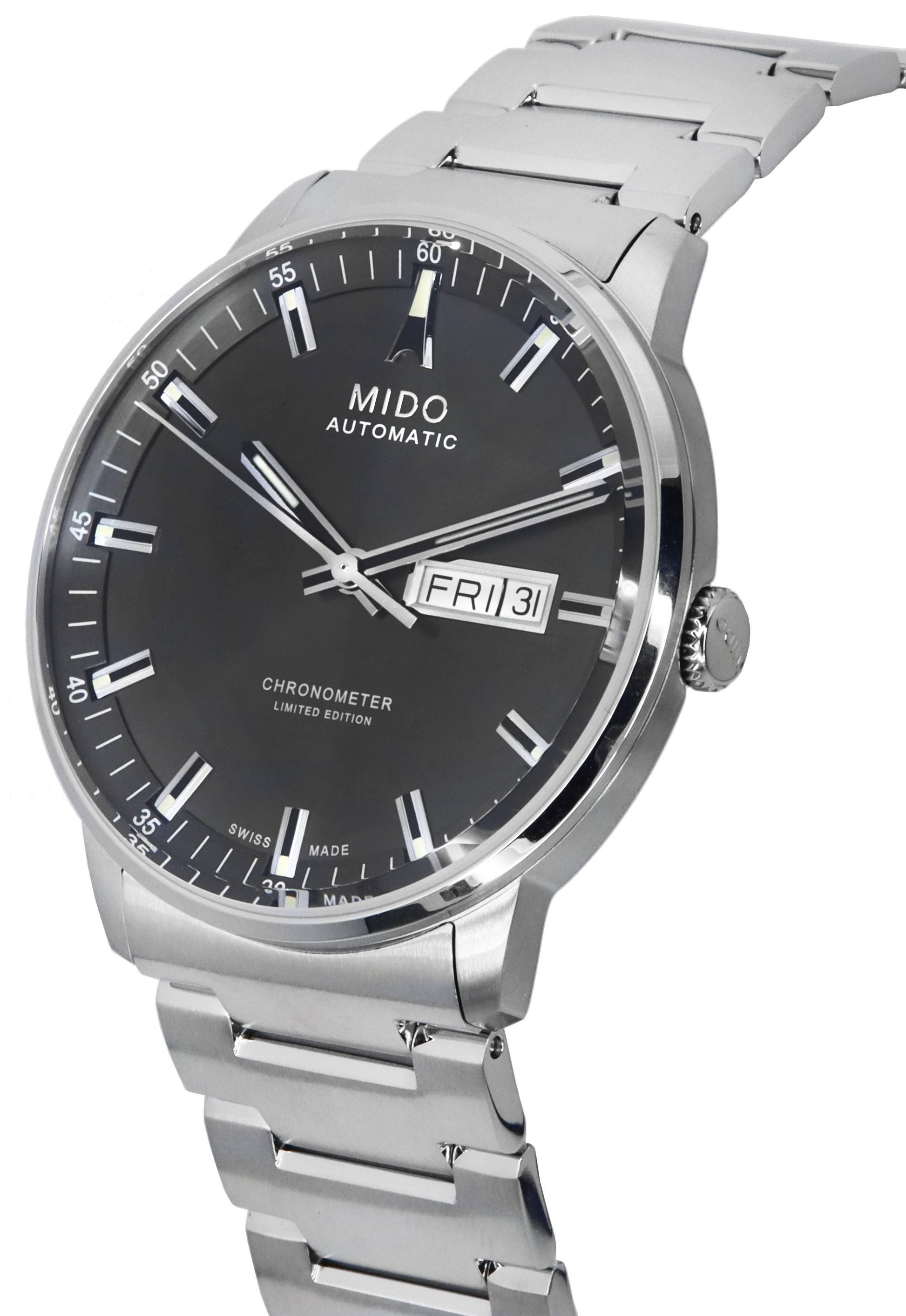 Mido Commander IBA Limited Edition Chronometer Anthracite Dial Automatic M021.431.11.061.02 M0214311106102 Men's Watch - Prestige Stones