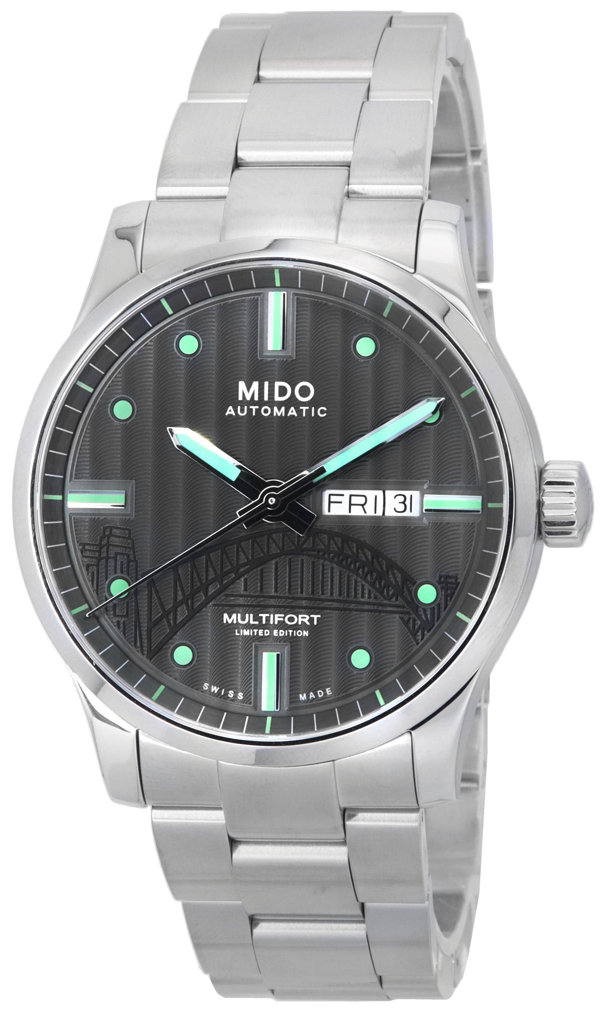Mido Multifort IBA Limited Edition Anthracite Dial Automatic M005.430.11.061.81 M0054301106181 100M Mens Watch - Prestige Stones