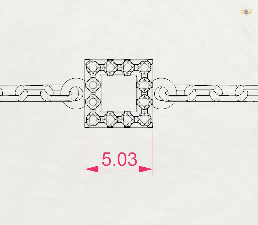 Minimalism Bracelet (Round), 0.06 ct — 105-10016 - Prestige Stones