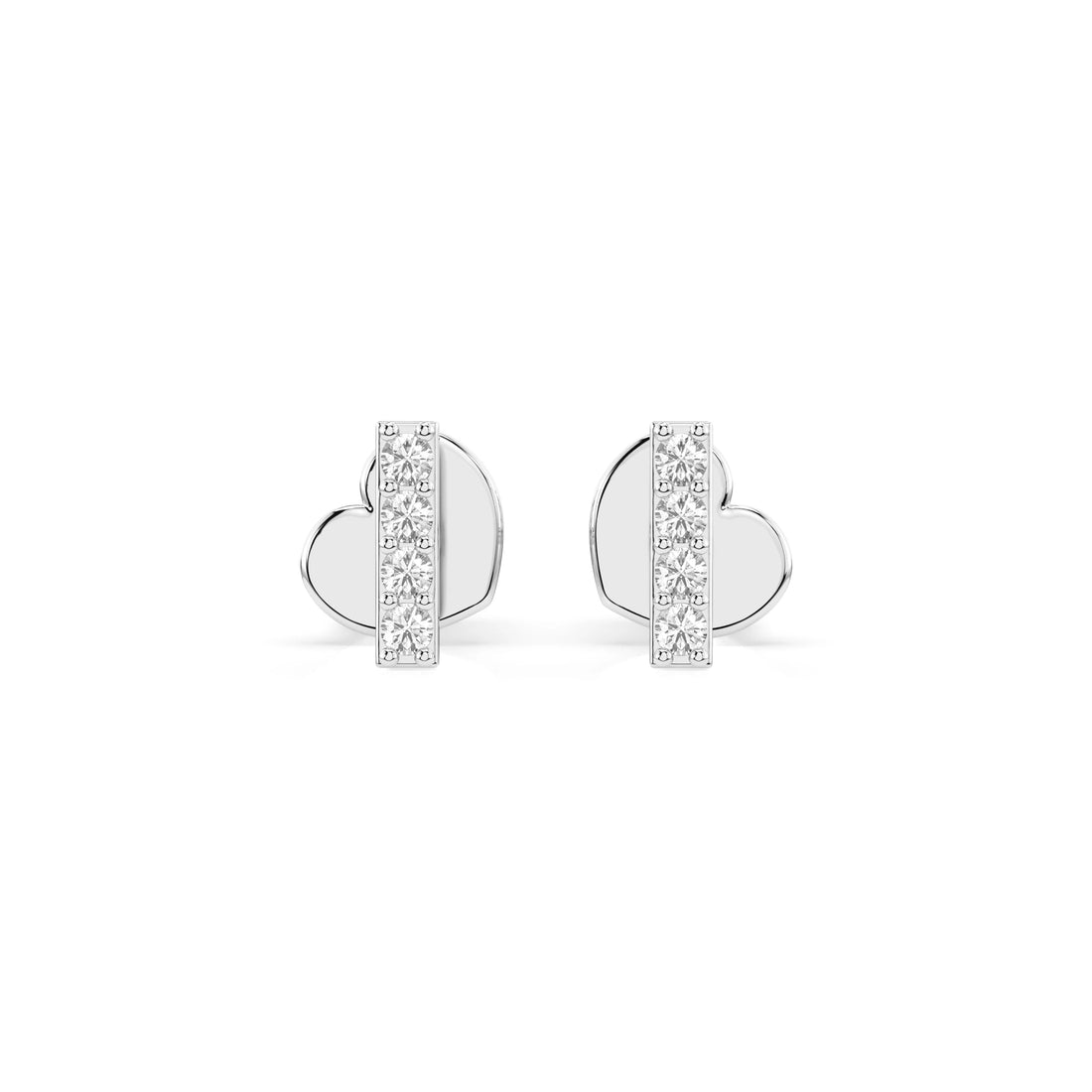 Minimalism Earring (Round), 0.08 ct — 102-10069 - Prestige Stones