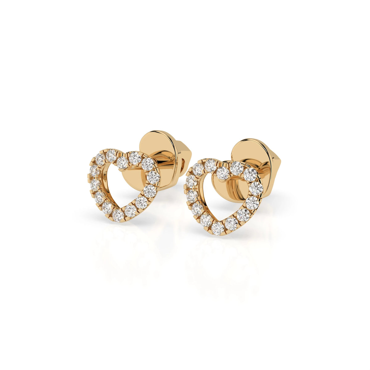 Minimalism Earring (Round), 0.14 ct — 102-10028 - Prestige Stones