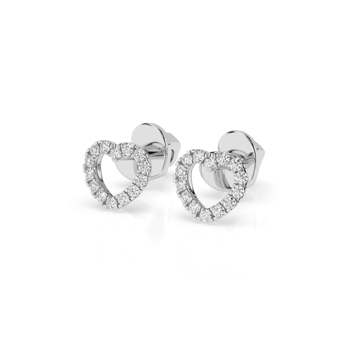 Minimalism Earring (Round), 0.14 ct — 102-10028 - Prestige Stones