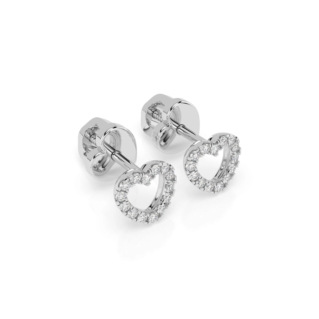 Minimalism Earring (Round), 0.14 ct — 102-10028 - Prestige Stones