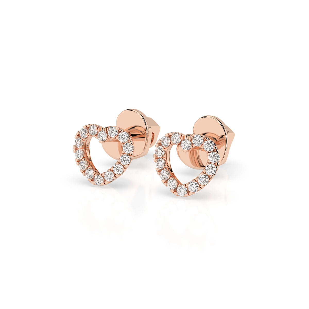Minimalism Earring (Round), 0.14 ct — 102-10028 - Prestige Stones