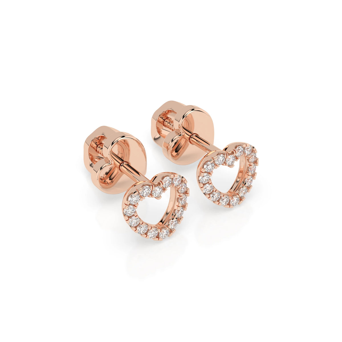 Minimalism Earring (Round), 0.14 ct — 102-10028 - Prestige Stones