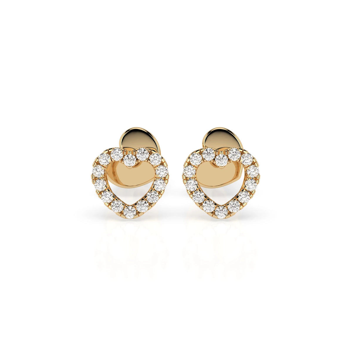 Minimalism Earring (Round), 0.14 ct — 102-10028 - Prestige Stones
