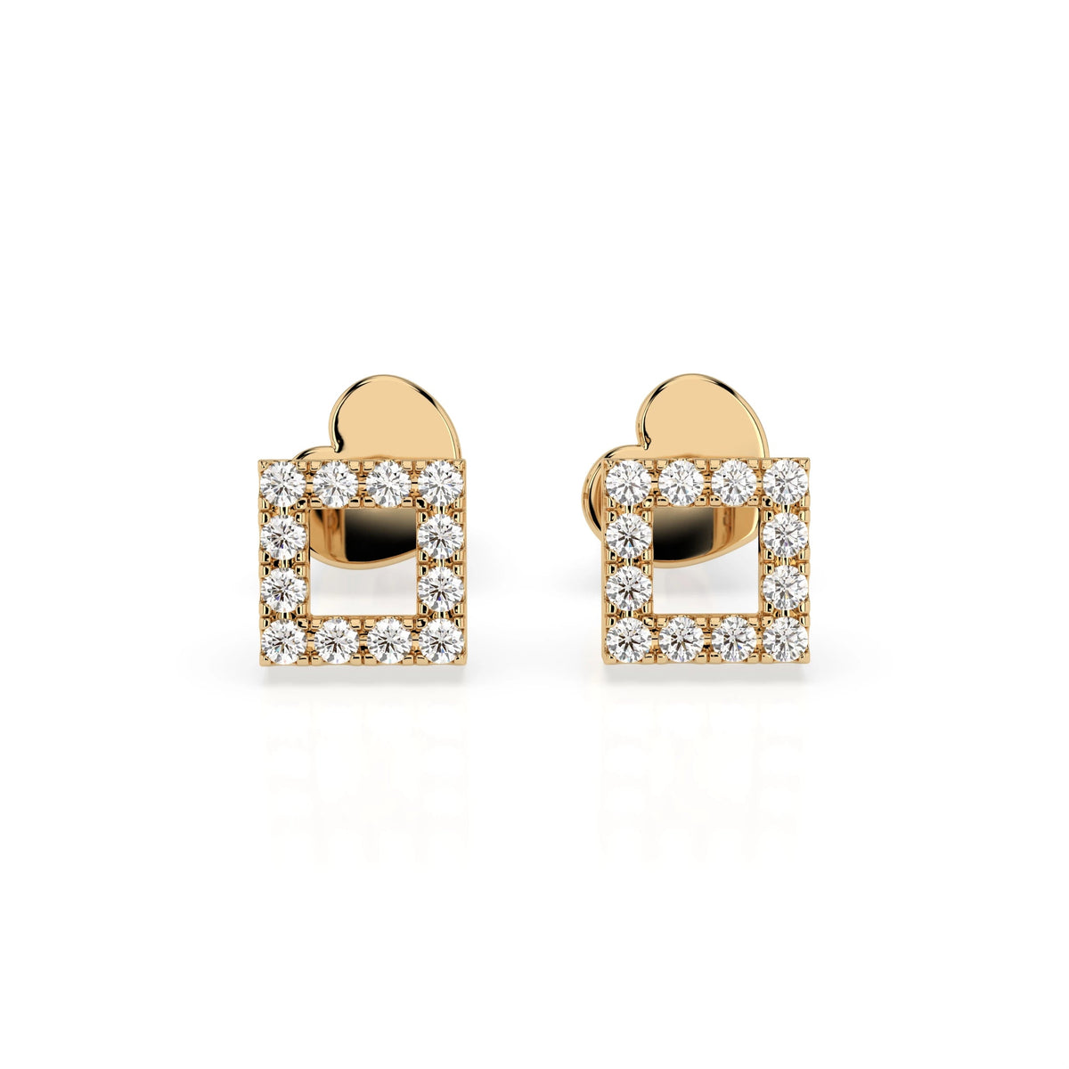 Minimalism Earring (Round), 0.14 ct — 102-10053 - Prestige Stones