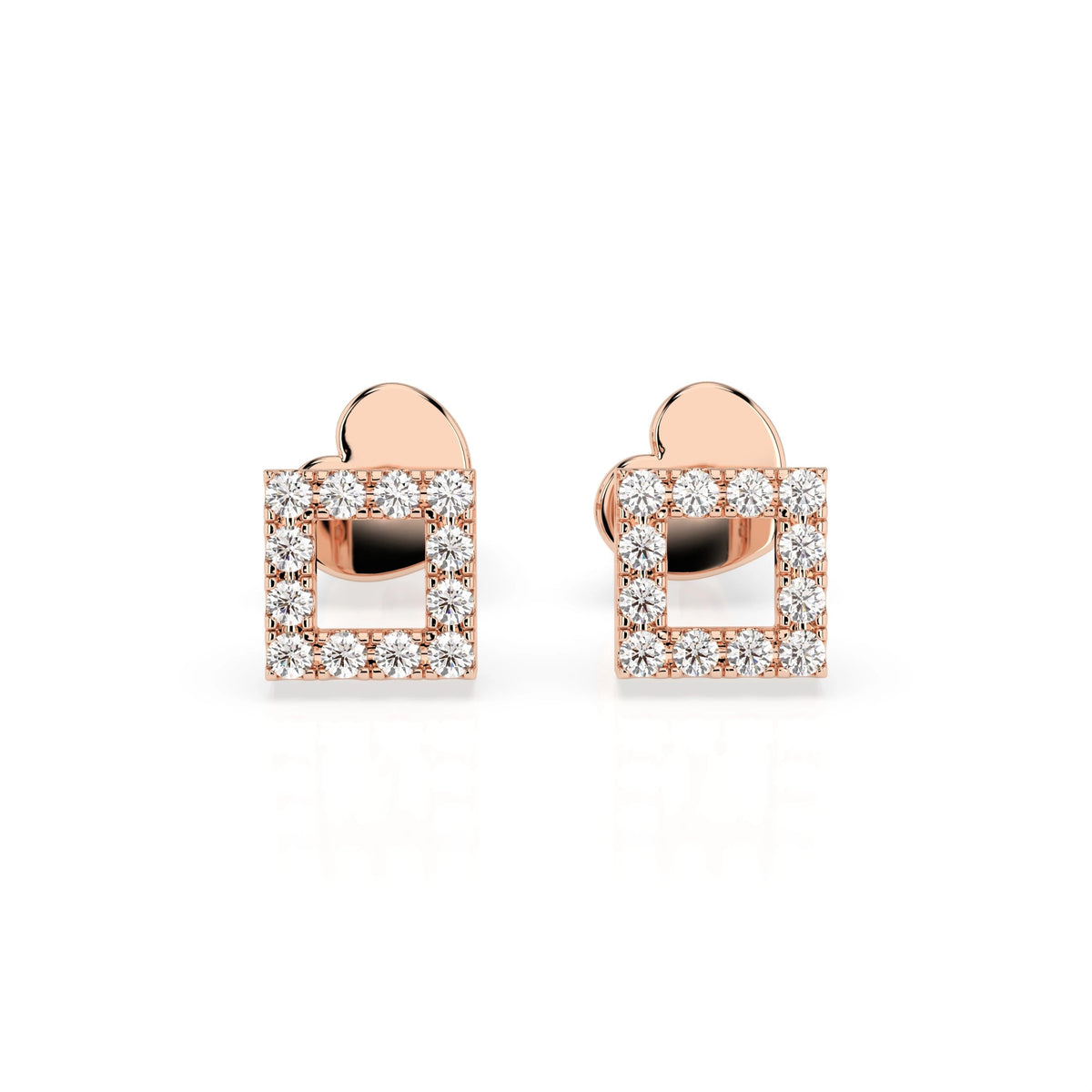 Minimalism Earring (Round), 0.14 ct — 102-10053 - Prestige Stones