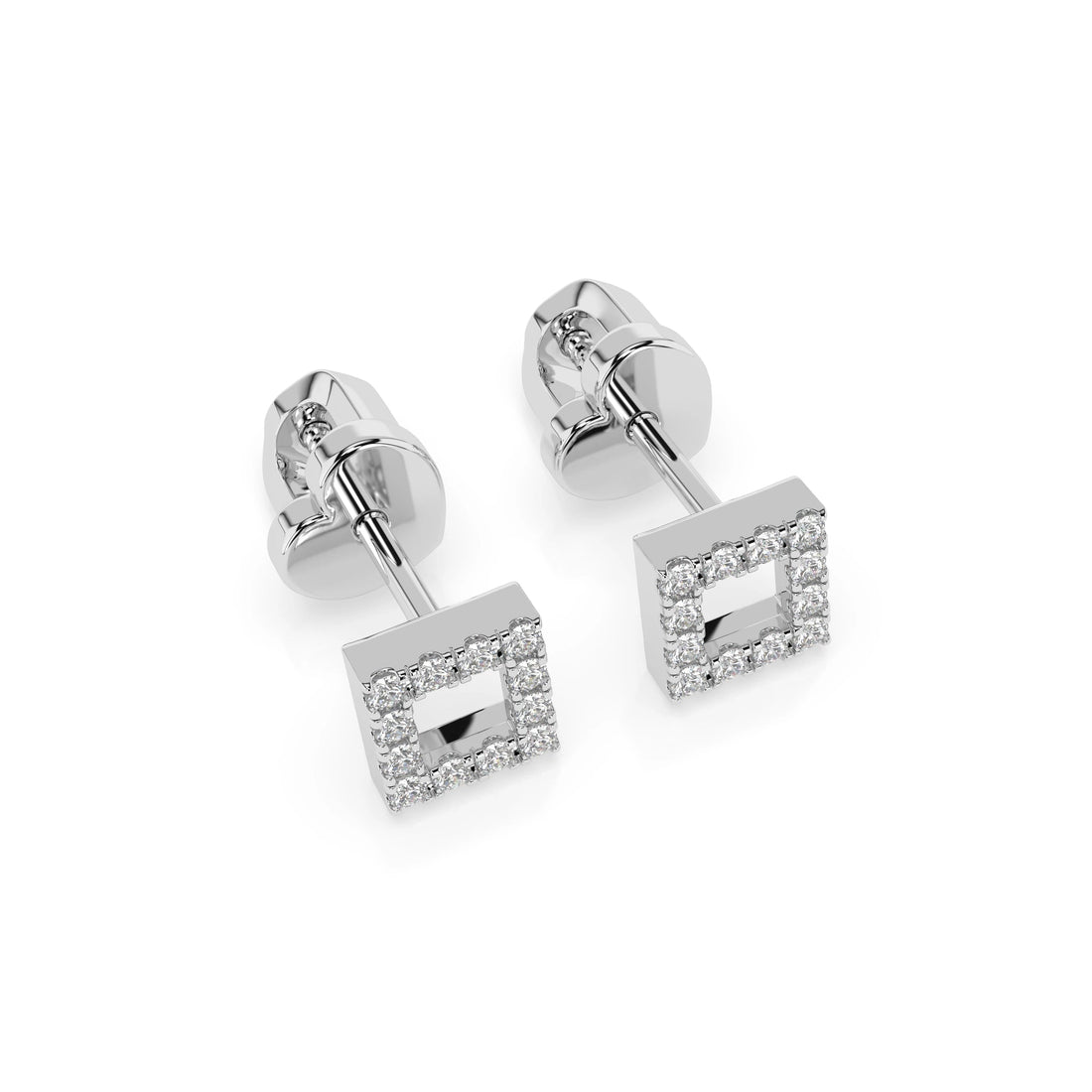 Minimalism Earring (Round), 0.14 ct — 102-10053 - Prestige Stones