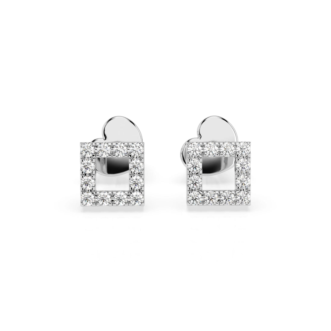 Minimalism Earring (Round), 0.14 ct — 102-10053 - Prestige Stones