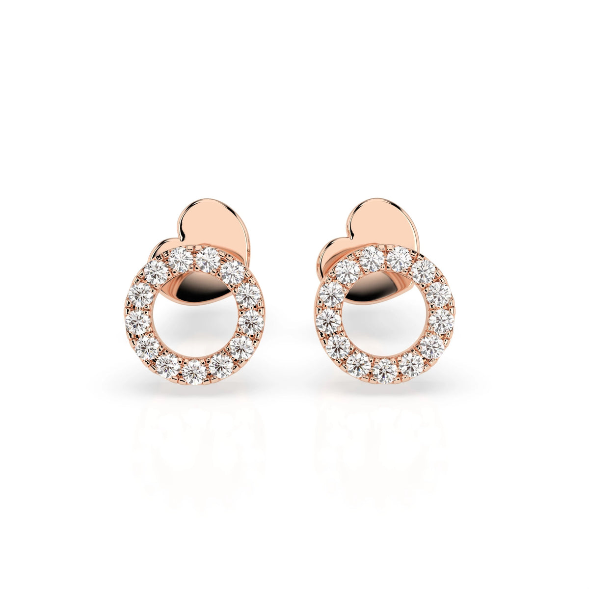 Minimalism Earring (Round), 0.16 ct — 102-10055 - Prestige Stones