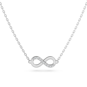 Minimalism Necklace (Round), 0.05 ct — 104-10072 - Prestige Stones
