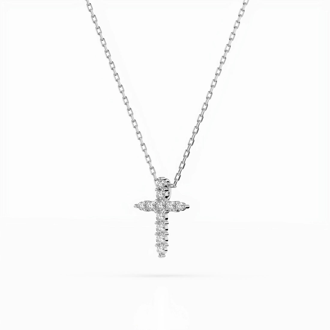 Minimalism Necklace (Round), 0.07 ct — 104-10020 - Prestige Stones