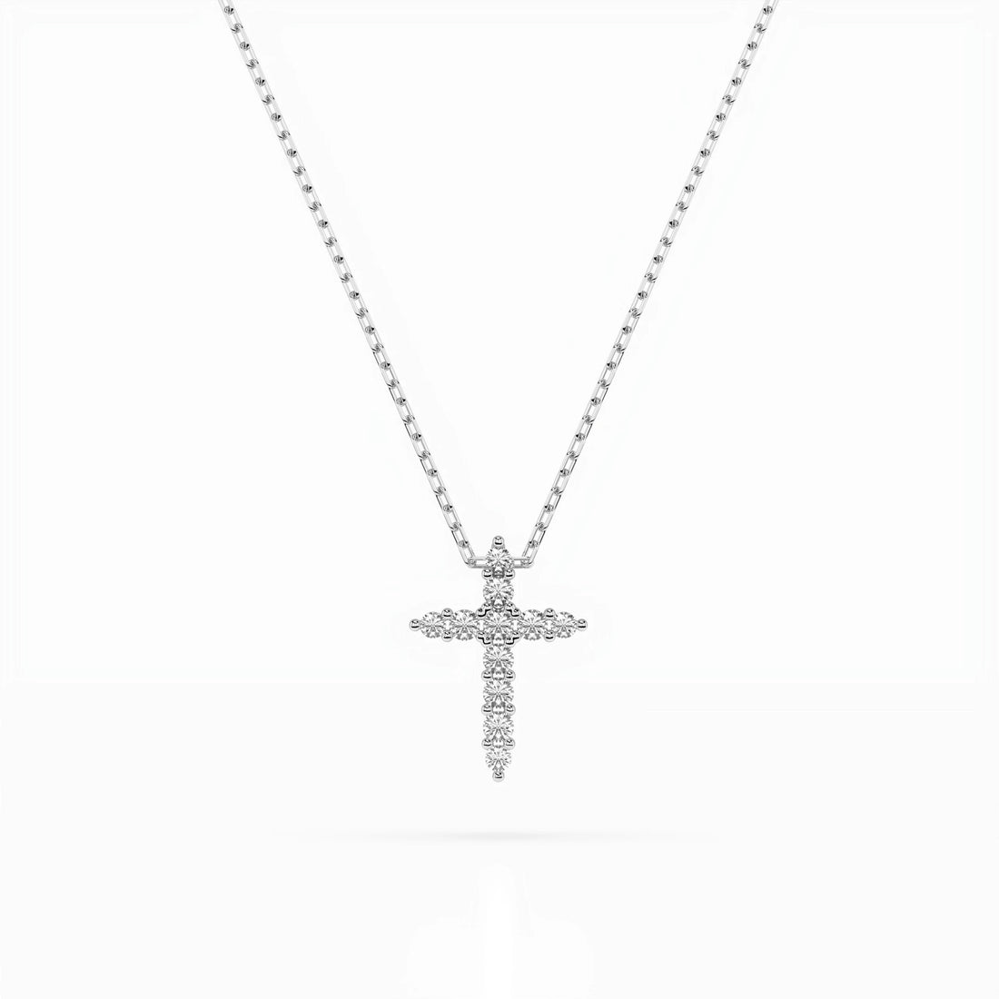 Minimalism Necklace (Round), 0.07 ct — 104-10020 - Prestige Stones