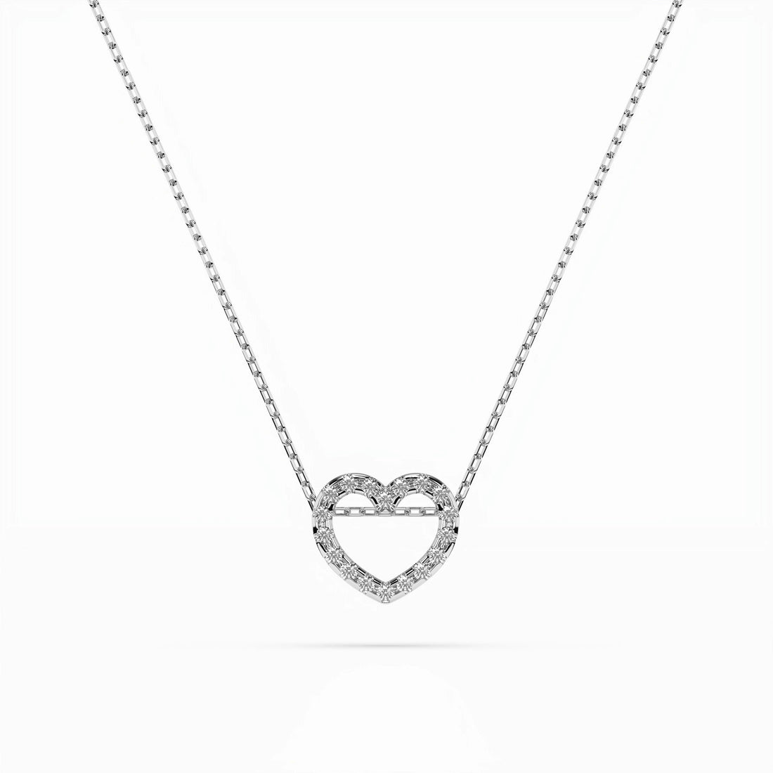 Minimalism Necklace (Round), 0.09 ct — 104-10051 - Prestige Stones