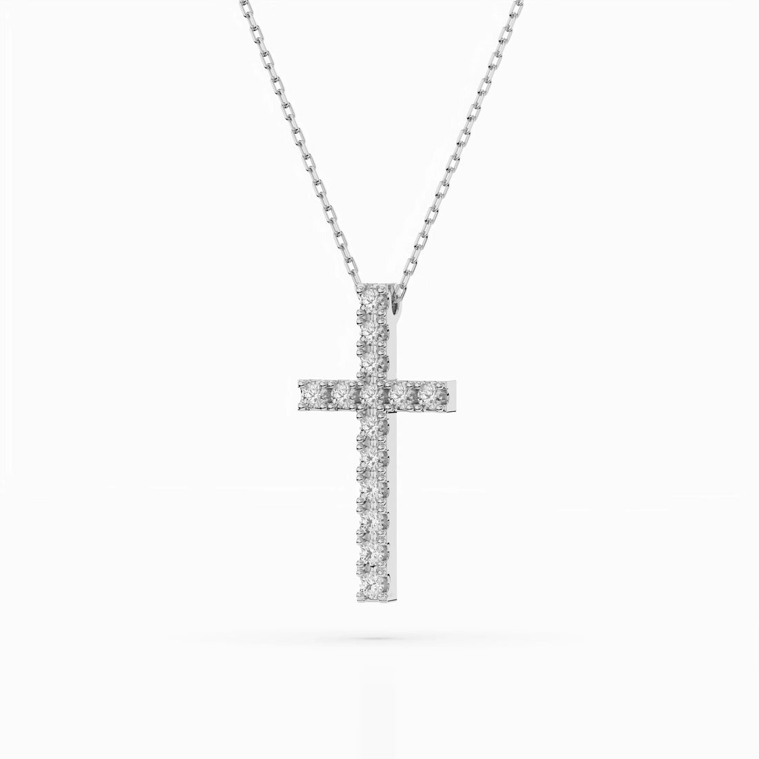 Minimalism Necklace (Round), 0.2 ct — 104-10025 - Prestige Stones