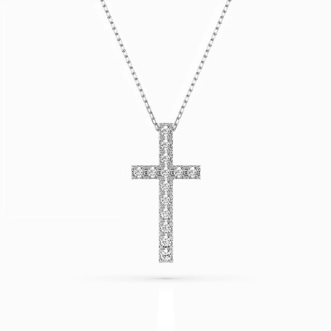 Minimalism Necklace (Round), 0.2 ct — 104-10025 - Prestige Stones