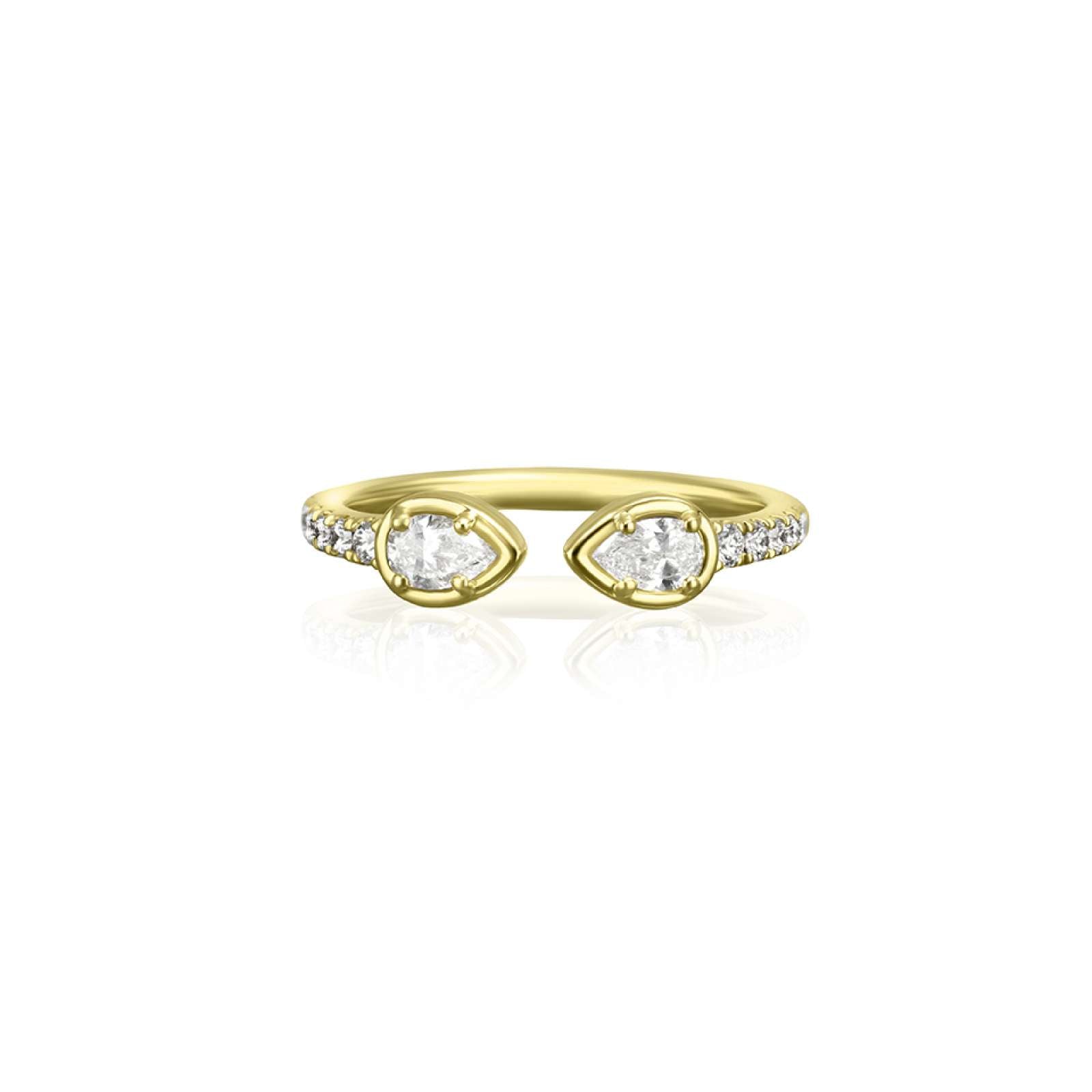 Modern Classic Diamond Statement Ring – 0.41ct (14k & 18k Gold) - Prestige Stones