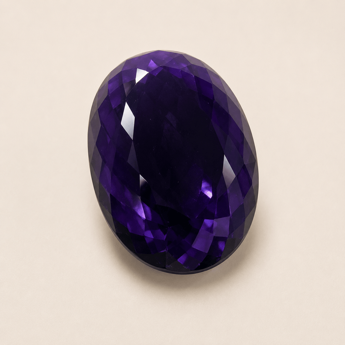 Natural Amethyst 400ct Large Oval-Cut Collector’s Gemstone - Prestige Stones