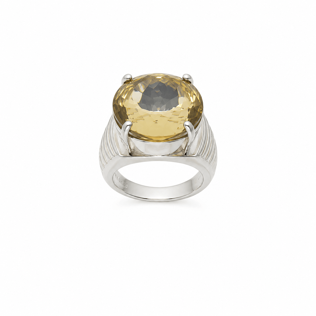 Natural Golden Quartz Statement Ring - Prestige Stones