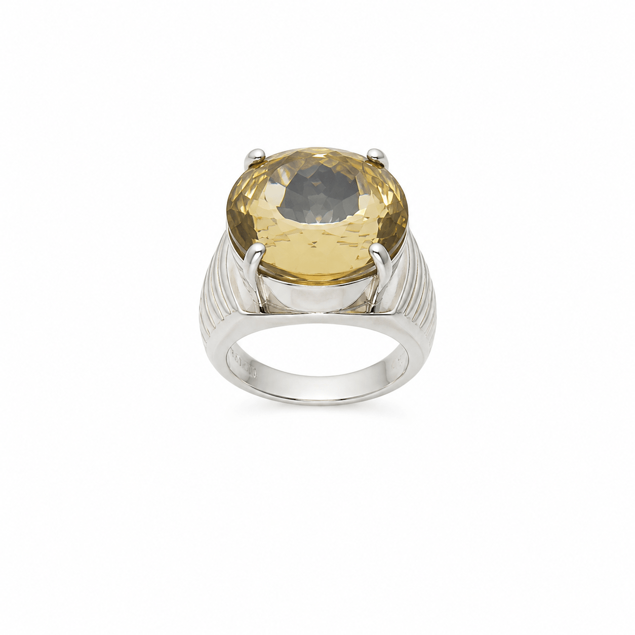 Natural Golden Quartz Statement Ring - Prestige Stones