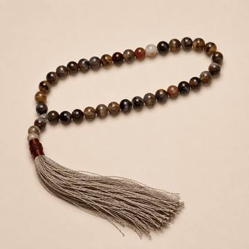 Natural Multicolour Aqeeq Agate Tasbih – Gemstone Prayer Beads - Prestige Stones
