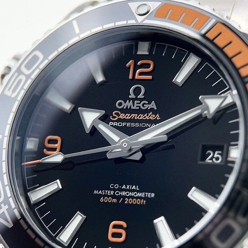 Omega Seamaster Planet Ocean Stainless Steel Black Dial Automatic Diver's 215.30.44.21.01.002 600M Men's Watch - Prestige Stones