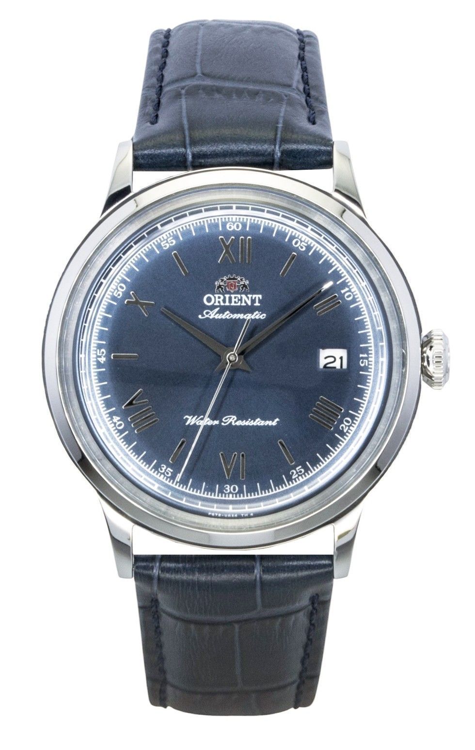 Orient Bambino Classic Leather Strap Navy Blue Dial Automatic RA - AC0024L Men's Watch - Prestige Stones