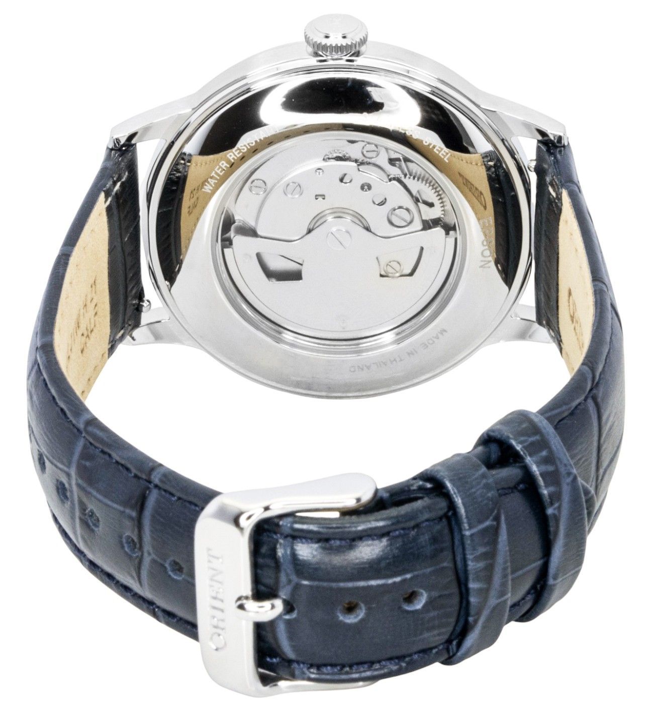 Orient Bambino Classic Leather Strap Navy Blue Dial Automatic RA - AC0024L Men's Watch - Prestige Stones