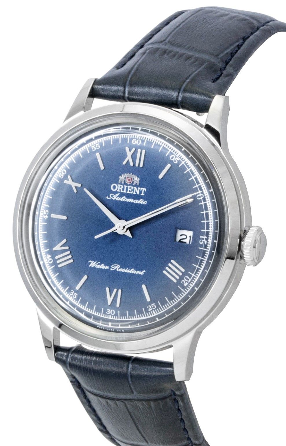 Orient Bambino Classic Leather Strap Navy Blue Dial Automatic RA - AC0024L Men's Watch - Prestige Stones