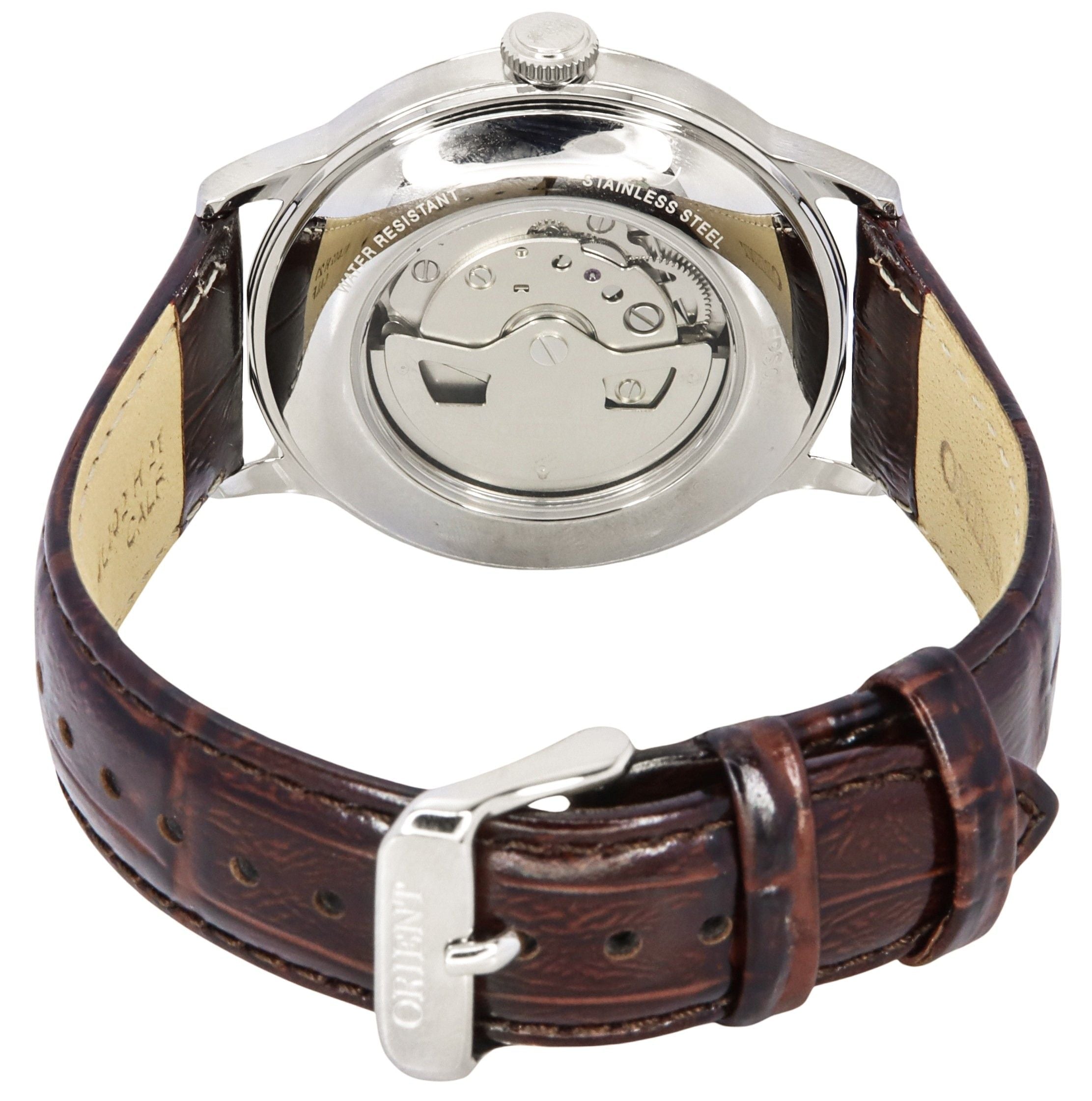 Orient Bambino GMT Version 8 Leather Strap Red Dial Automatic RA - AK0705R10B RA - AK0705R30B Men's Watch - Prestige Stones