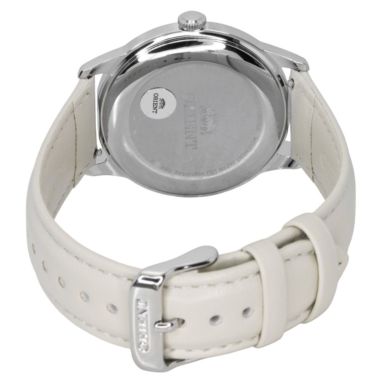 Orient Bambino Leather Strap Pale Green Dial Solar RA - WK0002E Men's Watch - Prestige Stones