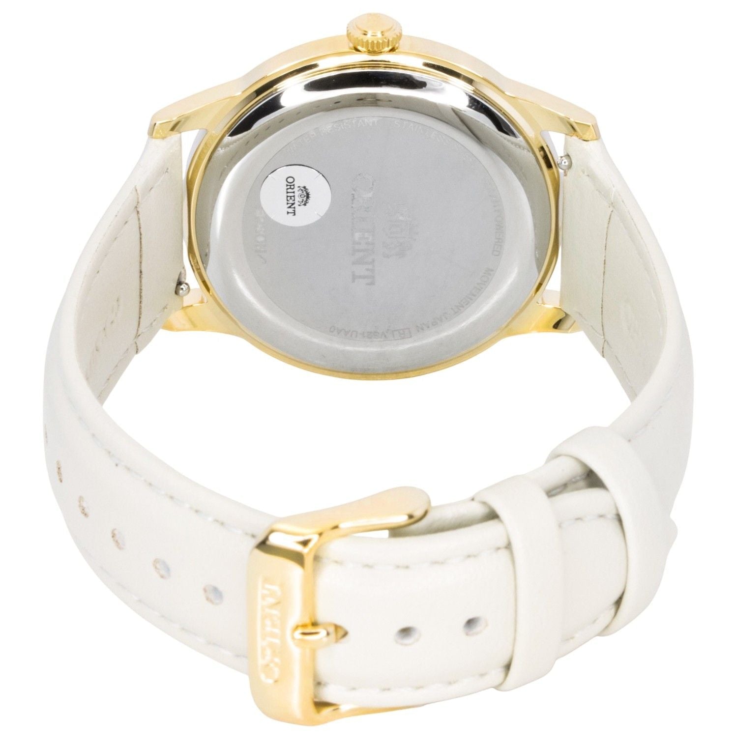 Orient Bambino Leather Strap White Dial Solar RA - WK0001S Men's Watch - Prestige Stones