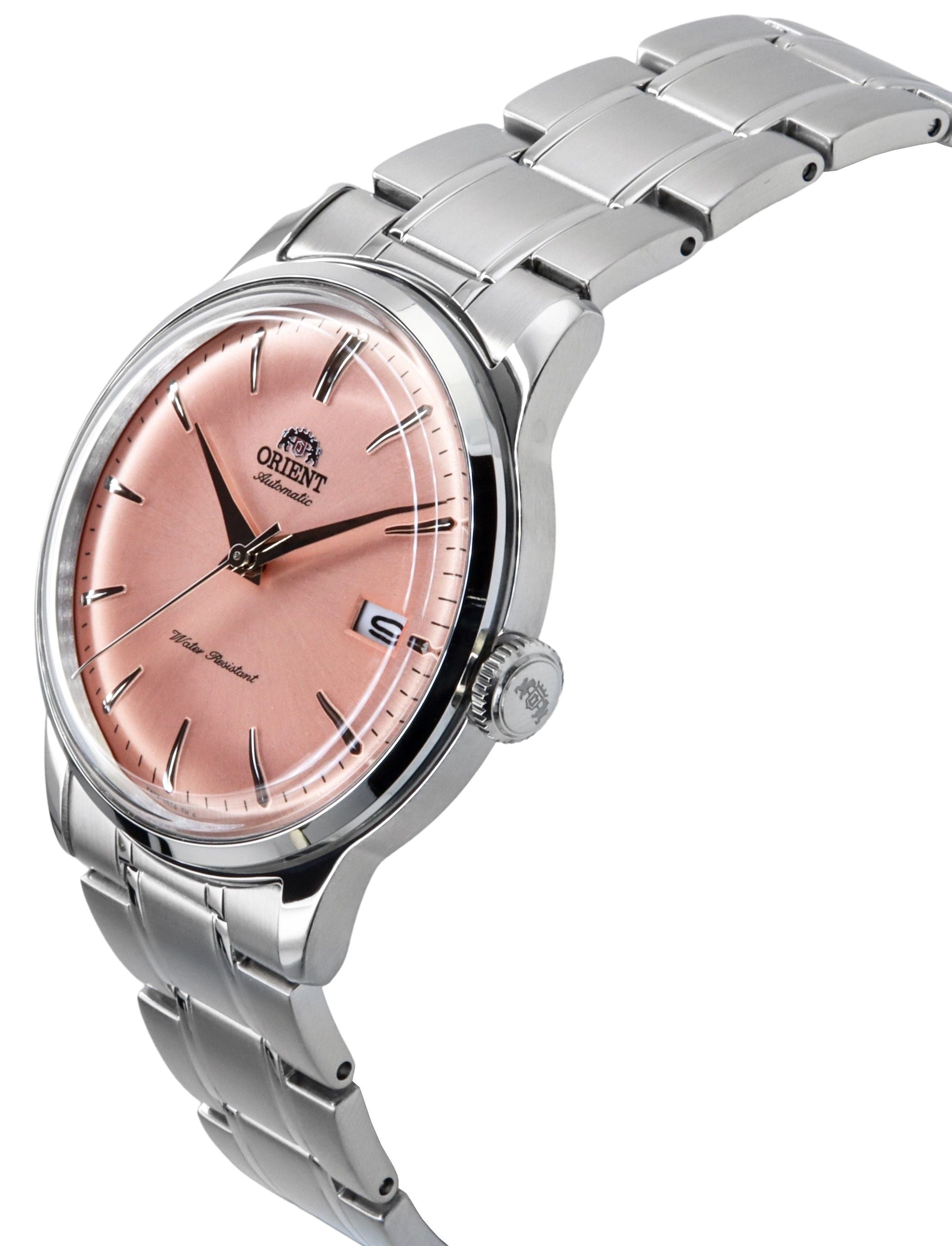 Orient Bambino Stainless Steel Copper Dial Automatic RA - AC0M11Y Men's Watch - Prestige Stones