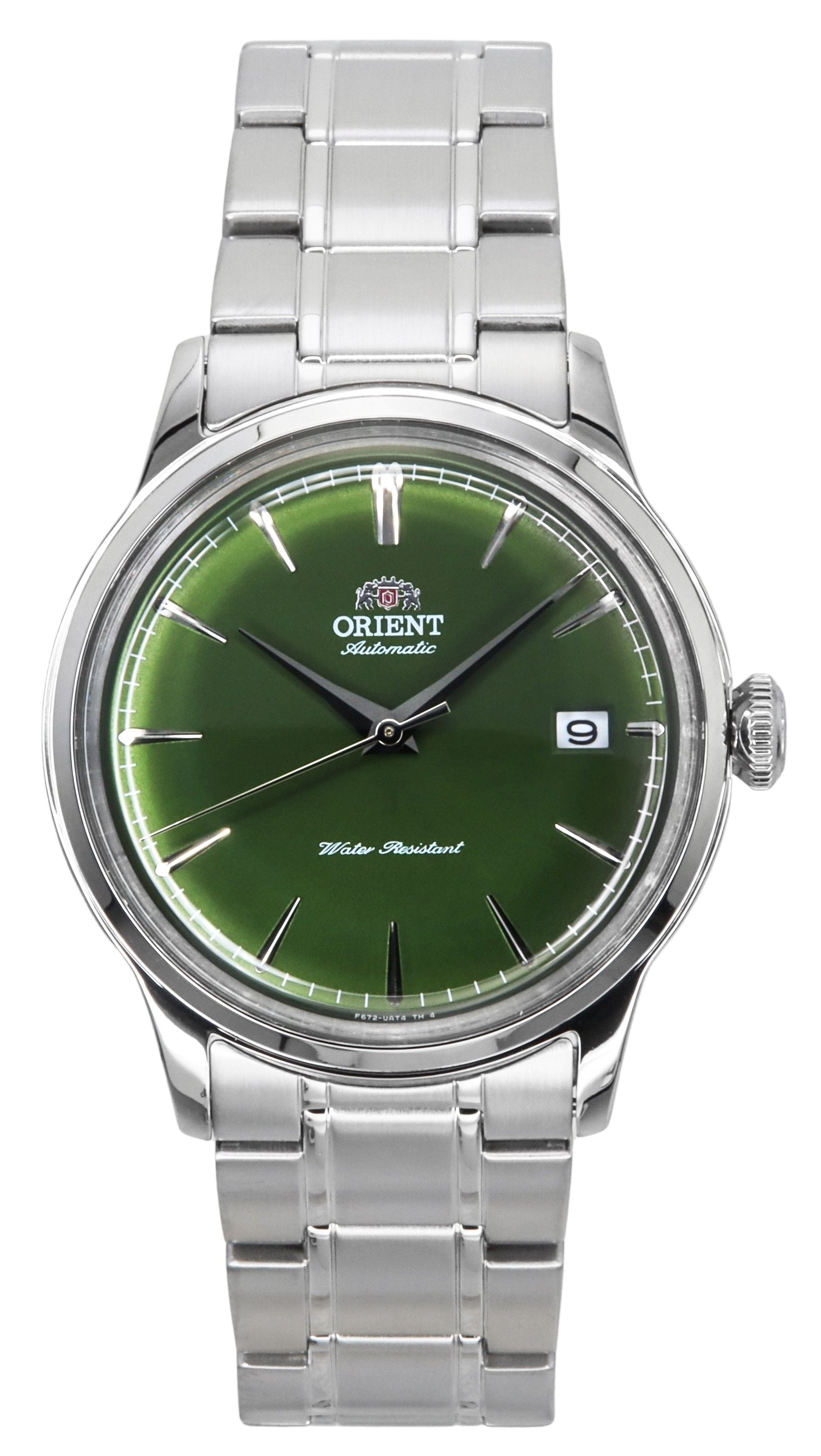 Orient Bambino Stainless Steel Grass Green Dial Automatic RA - AC0M09E Men's Watch - Prestige Stones